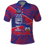 Port-au-Prince Afro-Haitians Polo Shirt Ayiti Map Pòtoprens Flag Color LT14