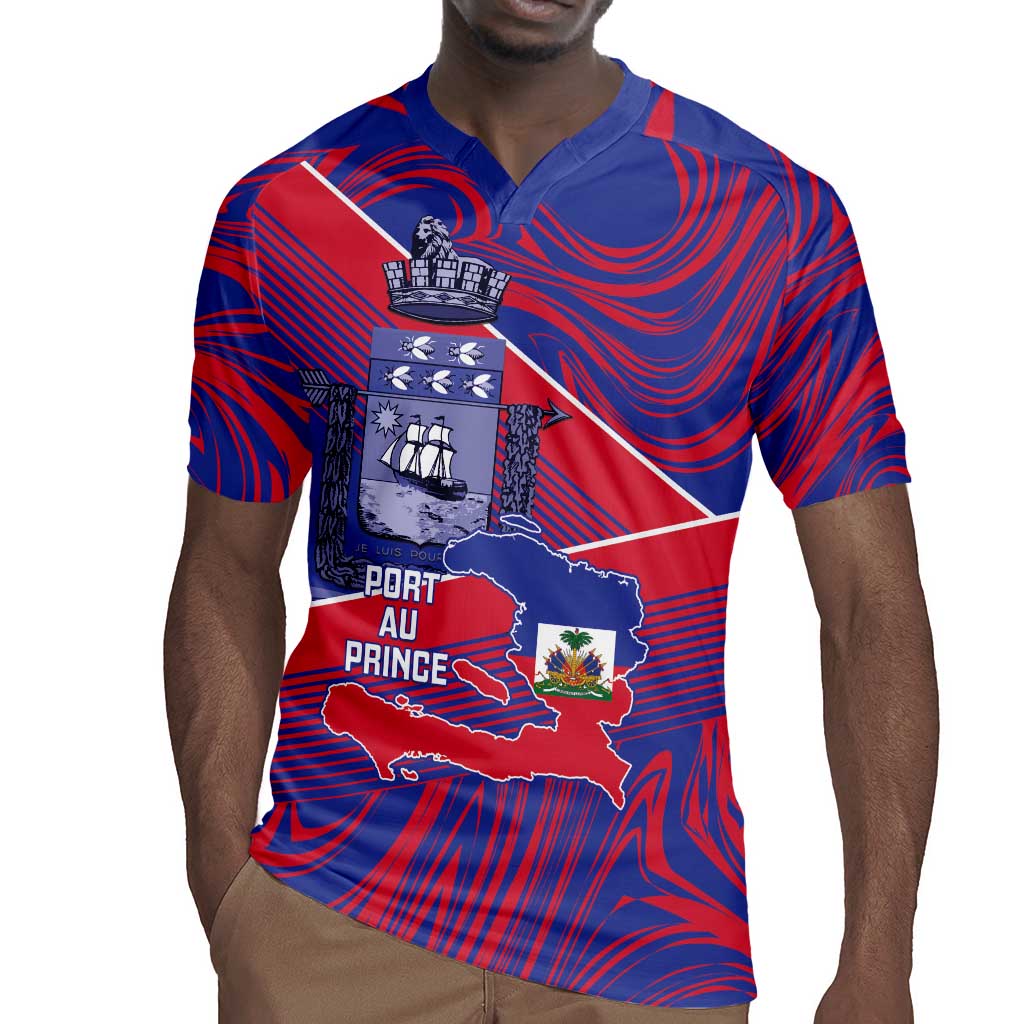 Port-au-Prince Afro-Haitians Rugby Jersey Ayiti Map Pòtoprens Flag Color LT14