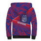 Port-au-Prince Afro-Haitians Sherpa Hoodie Ayiti Map Pòtoprens Flag Color - African Pride