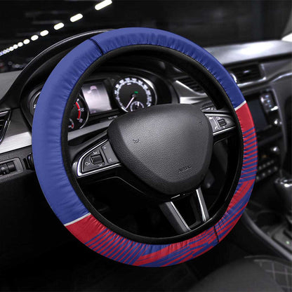 Port-au-Prince Afro-Haitians Steering Wheel Cover Ayiti Map Pòtoprens Flag Color - African Pride