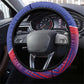 Port-au-Prince Afro-Haitians Steering Wheel Cover Ayiti Map Pòtoprens Flag Color - African Pride