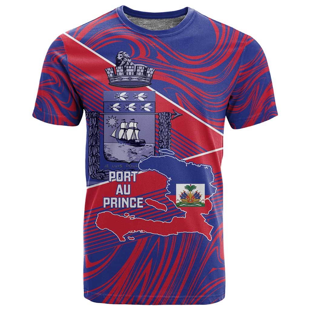 Port-au-Prince Afro-Haitians T shirt Ayiti Map Pòtoprens Flag Color - African Pride