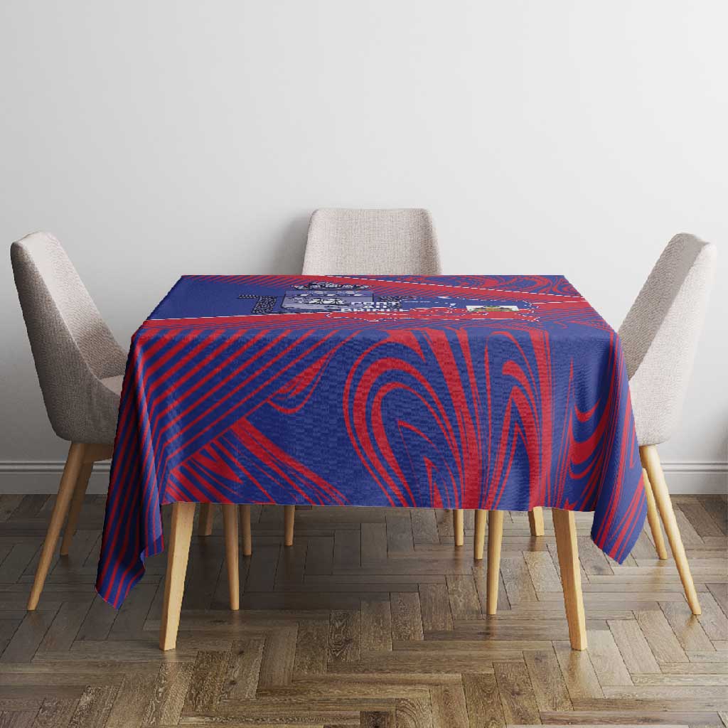 Port-au-Prince Afro-Haitians Tablecloth Ayiti Map Pòtoprens Flag Color - African Pride
