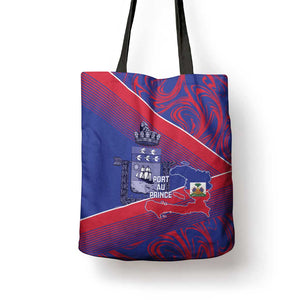 Port-au-Prince Afro-Haitians Tote Bag Ayiti Map Pòtoprens Flag Color - African Pride