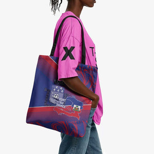 Port-au-Prince Afro-Haitians Tote Bag Ayiti Map Pòtoprens Flag Color - African Pride