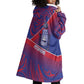 Port-au-Prince Afro-Haitians Wearable Blanket Hoodie Ayiti Map Pòtoprens Flag Color - African Pride