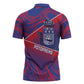 Port-au-Prince Afro-Haitians Zipper Polo Shirt Ayiti Map Pòtoprens Flag Color - African Pride