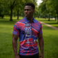 Port-au-Prince Afro-Haitians Zipper Polo Shirt Ayiti Map Pòtoprens Flag Color - African Pride
