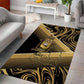 Port-au-Prince Afro-Haitians Area Rug Ayiti Map Pòtoprens Gold Color - African Pride