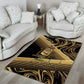 Port-au-Prince Afro-Haitians Area Rug Ayiti Map Pòtoprens Gold Color - African Pride