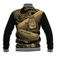 Port-au-Prince Afro-Haitians Baseball Jacket Ayiti Map Pòtoprens Gold Color - African Pride