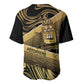 Port-au-Prince Afro-Haitians Baseball Jersey Ayiti Map Pòtoprens Gold Color LT14