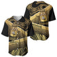 Port-au-Prince Afro-Haitians Baseball Jersey Ayiti Map Pòtoprens Gold Color LT14