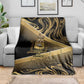 Port-au-Prince Afro-Haitians Blanket Ayiti Map Pòtoprens Gold Color - African Pride