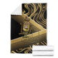 Port-au-Prince Afro-Haitians Blanket Ayiti Map Pòtoprens Gold Color - African Pride