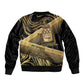 Port-au-Prince Afro-Haitians Bomber Jacket Ayiti Map Pòtoprens Gold Color - African Pride