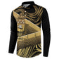 Port-au-Prince Afro-Haitians Button Sweatshirt Ayiti Map Pòtoprens Gold Color