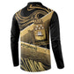 Port-au-Prince Afro-Haitians Button Sweatshirt Ayiti Map Pòtoprens Gold Color