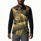 Port-au-Prince Afro-Haitians Button Sweatshirt Ayiti Map Pòtoprens Gold Color