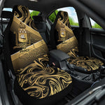 Port-au-Prince Afro-Haitians Car Seat Cover Ayiti Map Pòtoprens Gold Color - African Pride