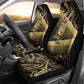 Port-au-Prince Afro-Haitians Car Seat Cover Ayiti Map Pòtoprens Gold Color - African Pride