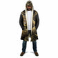 Port-au-Prince Afro-Haitians Cloak Ayiti Map Pòtoprens Gold Color - African Pride