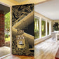 Port-au-Prince Afro-Haitians Door Cover Ayiti Map Pòtoprens Gold Color - African Pride