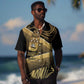 Port-au-Prince Afro-Haitians Hawaiian Shirt Ayiti Map Pòtoprens Gold Color LT14