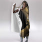 Port-au-Prince Afro-Haitians Hooded Blanket Ayiti Map Pòtoprens Gold Color - African Pride