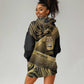 Port-au-Prince Afro-Haitians Hoodie Dress Ayiti Map Pòtoprens Gold Color - African Pride