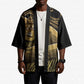 Port-au-Prince Afro-Haitians Kimono Ayiti Map Pòtoprens Gold Color - African Pride