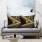 Port-au-Prince Afro-Haitians Pillow Cover Ayiti Map Pòtoprens Gold Color - African Pride