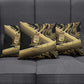 Port-au-Prince Afro-Haitians Pillow Cover Ayiti Map Pòtoprens Gold Color - African Pride
