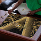 Port-au-Prince Afro-Haitians Puzzle Ayiti Map Pòtoprens Gold Color - African Pride