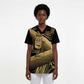 Port-au-Prince Afro-Haitians Scrub Top Ayiti Map Pòtoprens Gold Color - African Pride
