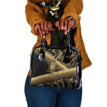 Port-au-Prince Afro-Haitians Shoulder Handbag Ayiti Map Pòtoprens Gold Color - African Pride