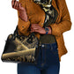 Port-au-Prince Afro-Haitians Shoulder Handbag Ayiti Map Pòtoprens Gold Color - African Pride