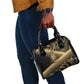 Port-au-Prince Afro-Haitians Shoulder Handbag Ayiti Map Pòtoprens Gold Color - African Pride