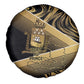 Port-au-Prince Afro-Haitians Spare Tire Cover Ayiti Map Pòtoprens Gold Color - African Pride