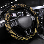 Port-au-Prince Afro-Haitians Steering Wheel Cover Ayiti Map Pòtoprens Gold Color - African Pride