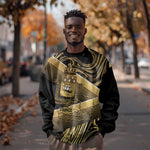 Port-au-Prince Afro-Haitians Sweatshirt Ayiti Map Pòtoprens Gold Color - African Pride