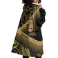 Port-au-Prince Afro-Haitians Wearable Blanket Hoodie Ayiti Map Pòtoprens Gold Color - African Pride