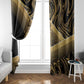 Port-au-Prince Afro-Haitians Window Curtain Ayiti Map Pòtoprens Gold Color - African Pride
