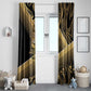 Port-au-Prince Afro-Haitians Window Curtain Ayiti Map Pòtoprens Gold Color - African Pride