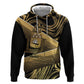Port-au-Prince Afro-Haitians Zip Hoodie Ayiti Map Pòtoprens Gold Color - African Pride