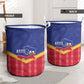 Afro-Haitians Laundry Basket Proud Ayiti Veve Vodou Royal Palm Leaves - African Pride