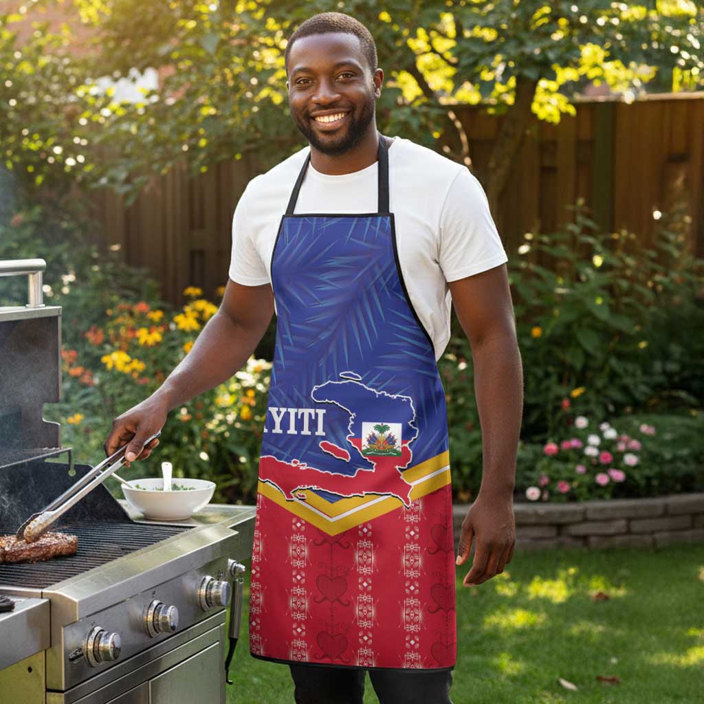 Afro-Haitians Apron Proud Ayiti Veve Vodou Royal Palm Leaves - African Pride