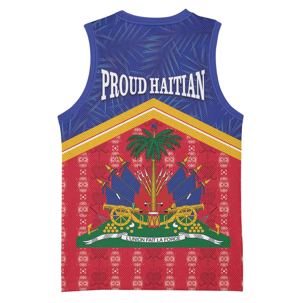 Afro-Haitians Basketball Jersey Proud Ayiti Veve Vodou Royal Palm Leaves - African Pride
