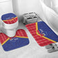 Afro-Haitians Bathroom Set Proud Ayiti Veve Vodou Royal Palm Leaves - African Pride