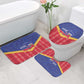Afro-Haitians Bathroom Set Proud Ayiti Veve Vodou Royal Palm Leaves - African Pride